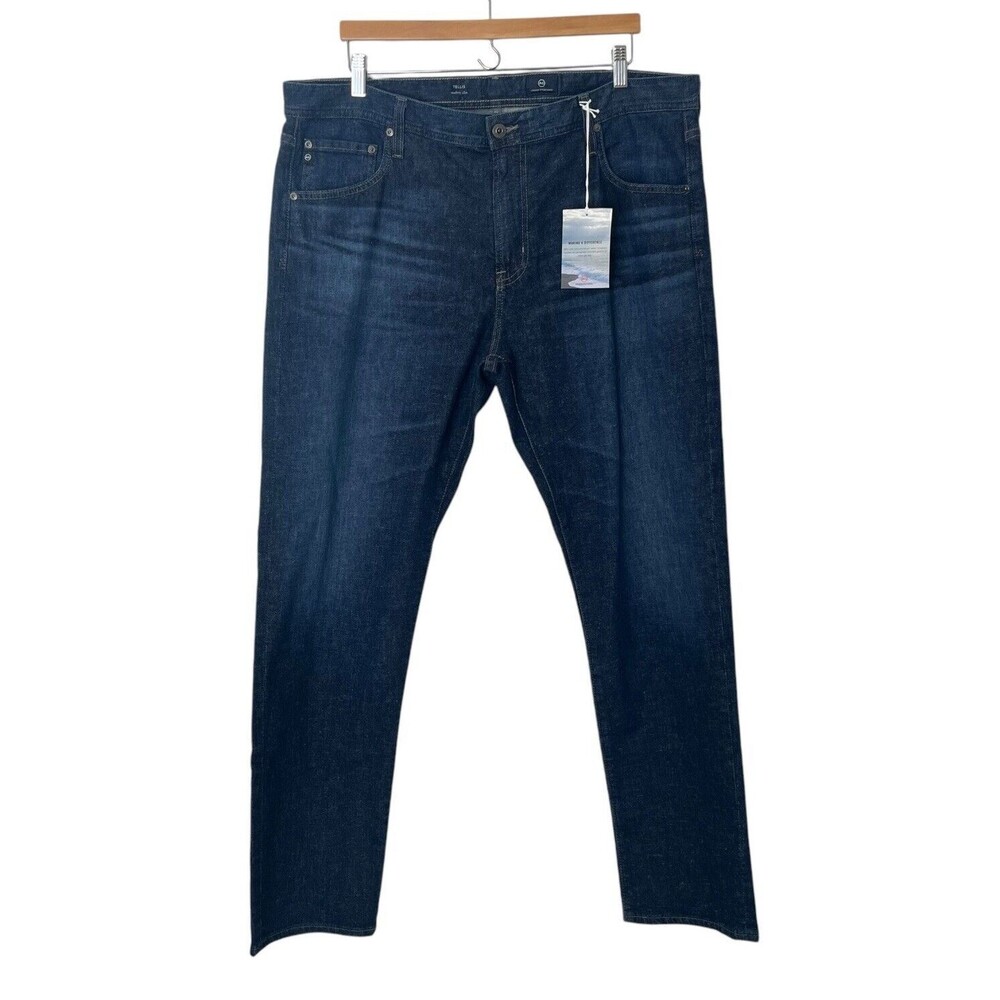 AG Adriano Goldschmied Men's‎ Size 40X32 Tellis  Modern Slim Dark Wash Jeans NWT